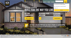 Desktop Screenshot of kbhome.com