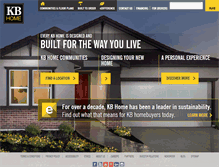 Tablet Screenshot of kbhome.com